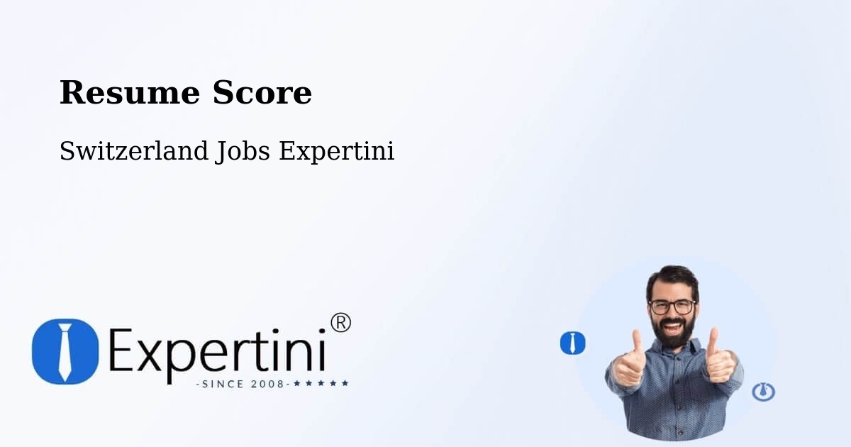 Resume Score & Job Description Match Tool – Bussigny - Switzerland Jobs Expertini